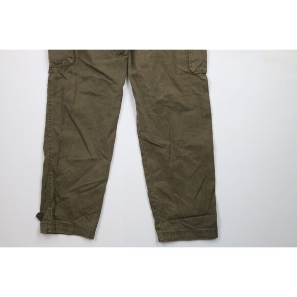 Vintage 90s Streetwear Mens 34x34 Faded Pleated Military Surplus Cargo Pants - Picture 12 of 12